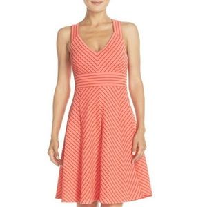 NWT Adrianna Papell Striped Dress